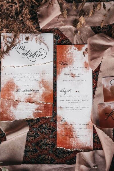 tips voor de trouwkaart